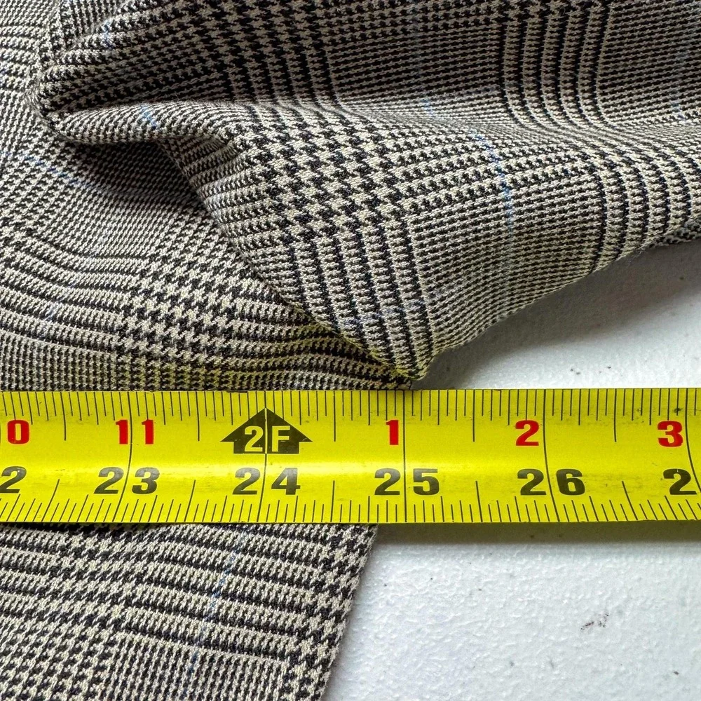 Lauren Ralph Lauren Blazer Mens 48R Brown Check Plaid Stretch Sport‎ Coat Jacket